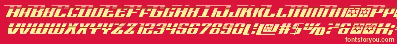 Rocketpophalf Font – Yellow Fonts on Red Background