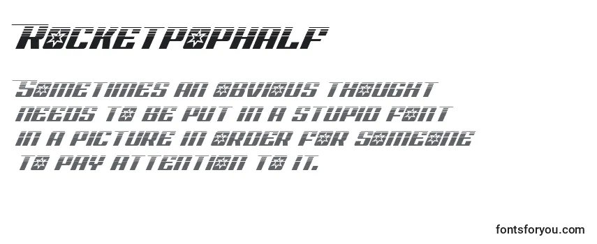 Шрифт Rocketpophalf