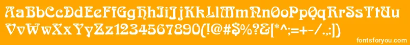 SlowginfizzingExtrabold Font – White Fonts on Orange Background