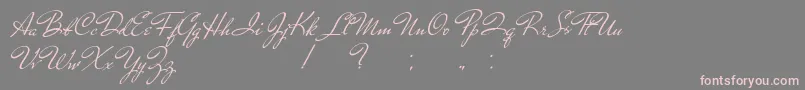 TakeAPebble Font – Pink Fonts on Gray Background