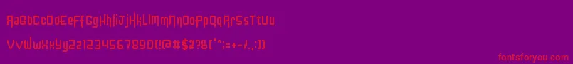 Kinglify Font – Red Fonts on Purple Background