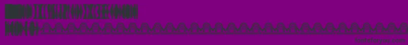 GothicextrasA Font – Black Fonts on Purple Background