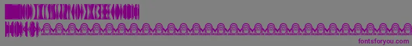 GothicextrasA Font – Purple Fonts on Gray Background