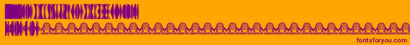 fuente GothicextrasA – Fuentes Moradas Sobre Fondo Naranja
