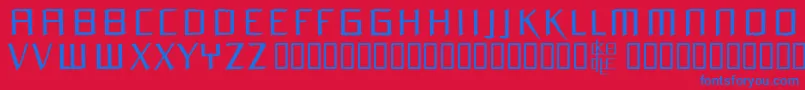 Orchidee Medium Font – Blue Fonts on Red Background