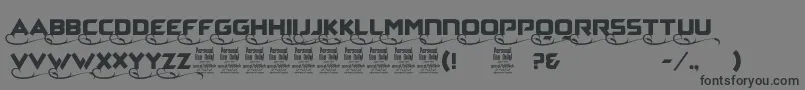 ZaggaPersonalUse Font – Black Fonts on Gray Background