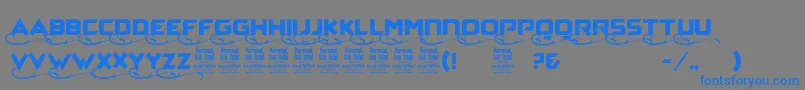 ZaggaPersonalUse Font – Blue Fonts on Gray Background