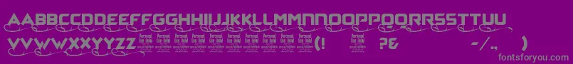 ZaggaPersonalUse Font – Gray Fonts on Purple Background