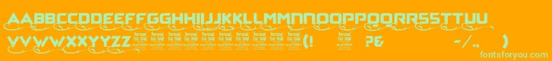 ZaggaPersonalUse Font – Green Fonts on Orange Background