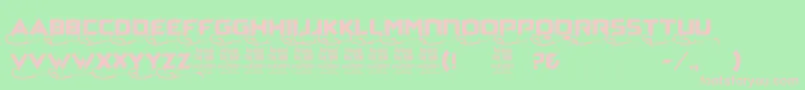 ZaggaPersonalUse Font – Pink Fonts on Green Background