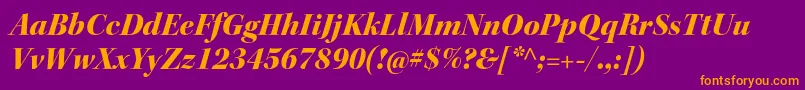 KeplerstdBlackitdisp Font – Orange Fonts on Purple Background