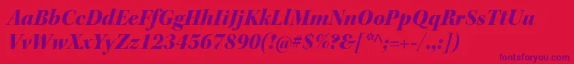 KeplerstdBlackitdisp Font – Purple Fonts on Red Background