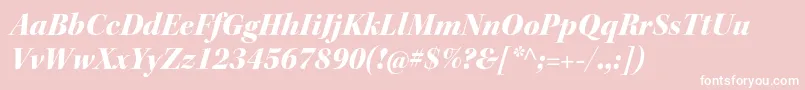 KeplerstdBlackitdisp Font – White Fonts on Pink Background