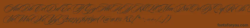Шрифт CeremoniousTwo – чёрные шрифты на коричневом фоне