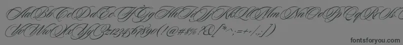 CeremoniousTwo Font – Black Fonts on Gray Background