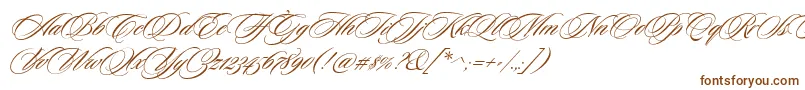 Шрифт CeremoniousTwo – коричневые шрифты на белом фоне