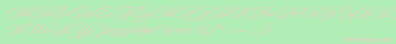 CeremoniousTwo Font – Pink Fonts on Green Background