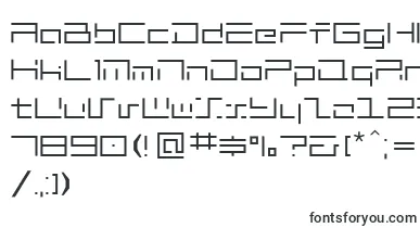 Minimalhard font – Fonts By Shape