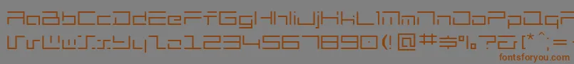 Minimalhard Font – Brown Fonts on Gray Background