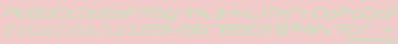 Minimalhard Font – Green Fonts on Pink Background