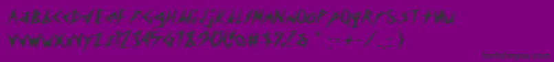 CuneifontLightBold-Schriftart – Schwarze Schriften auf violettem Hintergrund
