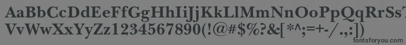 NewbaskervillecBold Font – Black Fonts on Gray Background