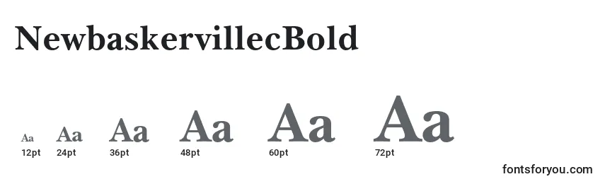NewbaskervillecBold Font Sizes