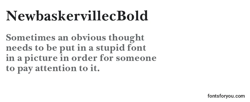 NewbaskervillecBold Font