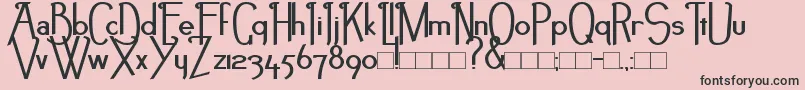NoirEtBlancBold-Schriftart – Schwarze Schriften auf rosa Hintergrund