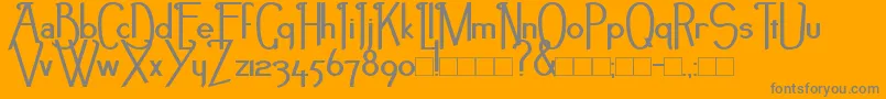 NoirEtBlancBold Font – Gray Fonts on Orange Background