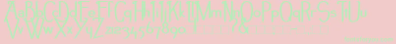 NoirEtBlancBold-Schriftart – Grüne Schriften auf rosa Hintergrund