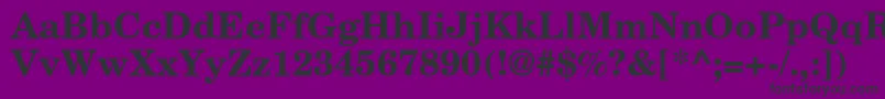 AgnewhandbookcBold Font – Black Fonts on Purple Background