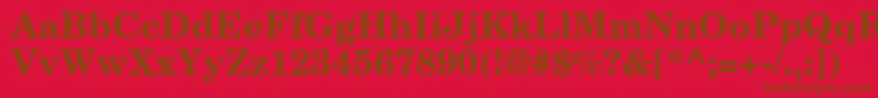 AgnewhandbookcBold Font – Brown Fonts on Red Background