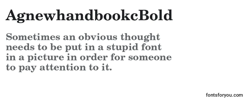 フォントAgnewhandbookcBold