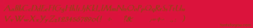 Lisätietoja KochromanBoldItalic-fontista KochromanBoldItalic-fontti – ruskeat fontit punaisella taustalla
