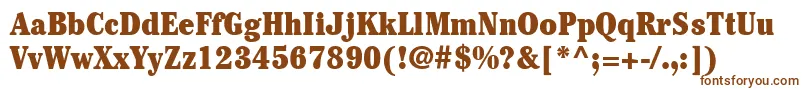 ItcCheltenhamLtUltraCondensed Font – Brown Fonts on White Background