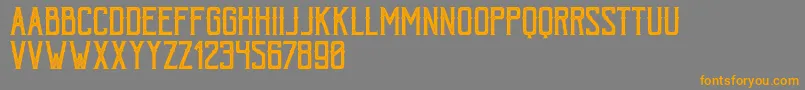 BohemPressFree Font – Orange Fonts on Gray Background