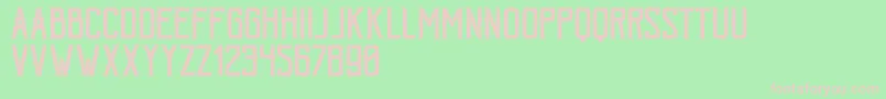 BohemPressFree Font – Pink Fonts on Green Background