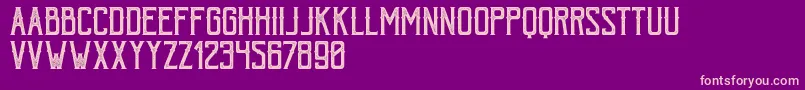 BohemPressFree Font – Pink Fonts on Purple Background