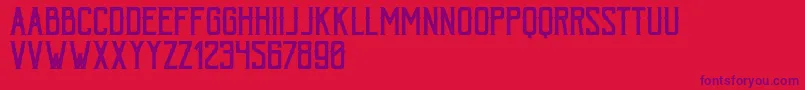 BohemPressFree Font – Purple Fonts on Red Background