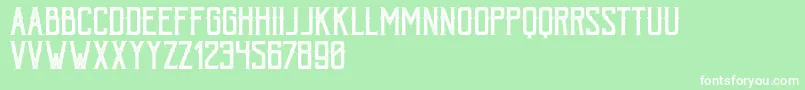 BohemPressFree Font – White Fonts on Green Background