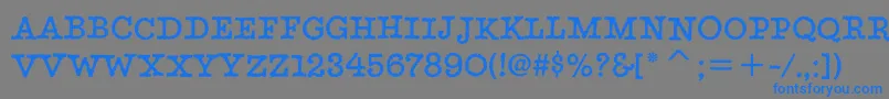 StaticitcTt Font – Blue Fonts on Gray Background