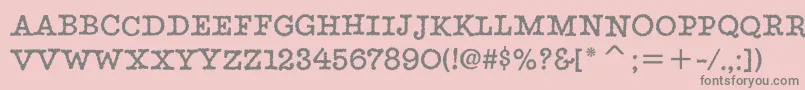 StaticitcTt Font – Gray Fonts on Pink Background