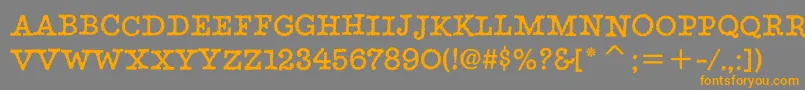 StaticitcTt Font – Orange Fonts on Gray Background