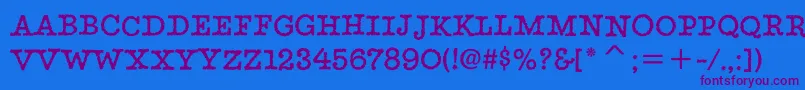 StaticitcTt Font – Purple Fonts on Blue Background