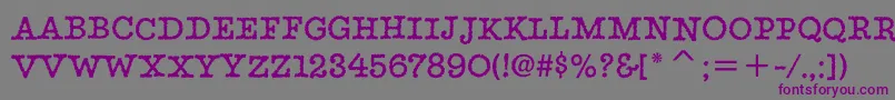Шрифт StaticitcTt – фиолетовые шрифты на сером фоне