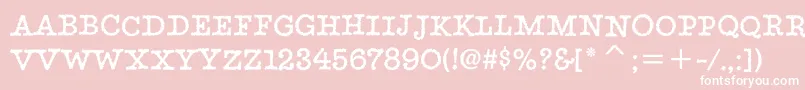 StaticitcTt Font – White Fonts on Pink Background