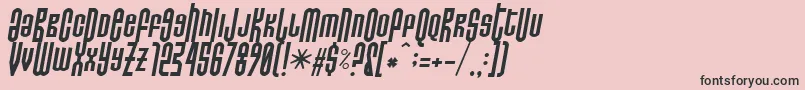 fuente Do Not Eat This Italic – Fuentes Negras Sobre Fondo Rosa