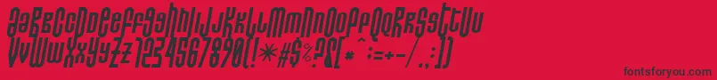 Do Not Eat This Italic Font – Black Fonts on Red Background