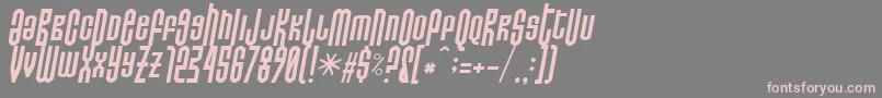 Do Not Eat This Italic Font – Pink Fonts on Gray Background